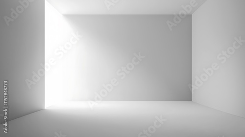 Wallpaper Mural A large, empty room with a window that lets in a lot of light Torontodigital.ca