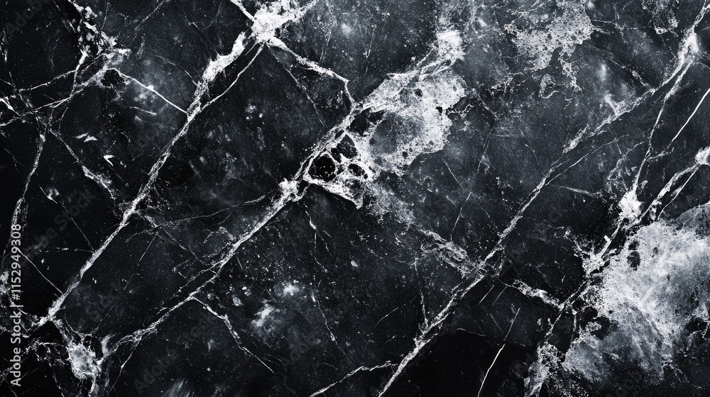Black marble stone texture with white veining for elegant background and design use. Ideal for interior decor and luxury branding. Black marble stone texture with white veining for elegant background and design use. Ideal for interior decor and luxury branding.