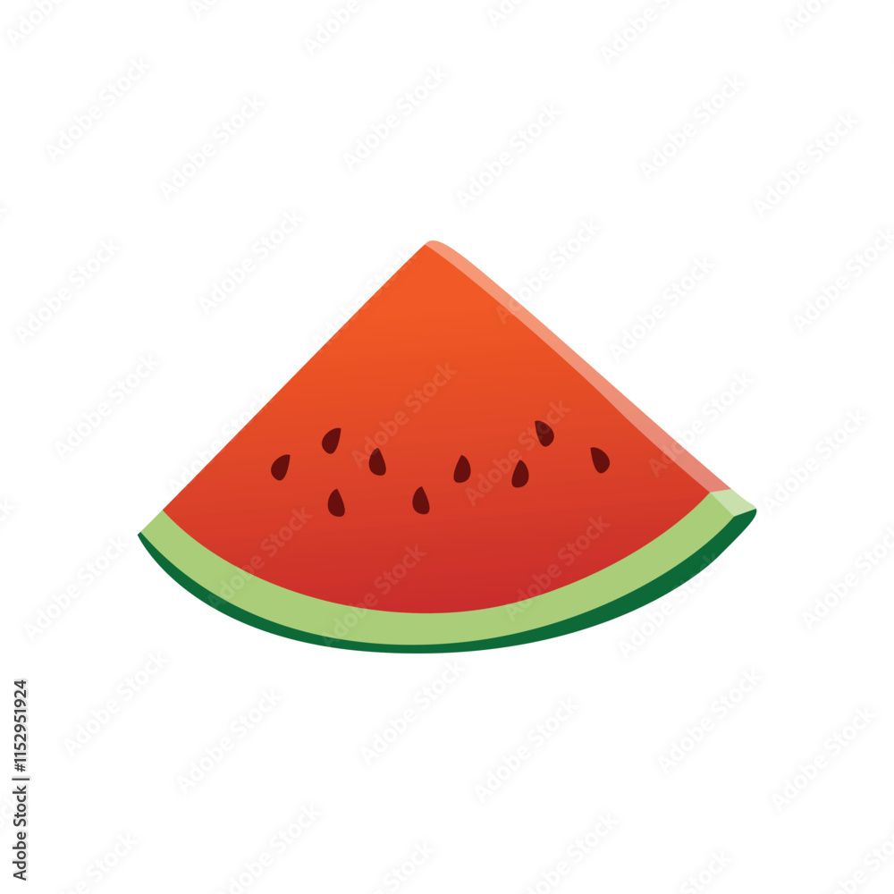 Red Watermelon Freshness Illustrated in Artwork Red Watermelon Freshness Illustrated in Artwork