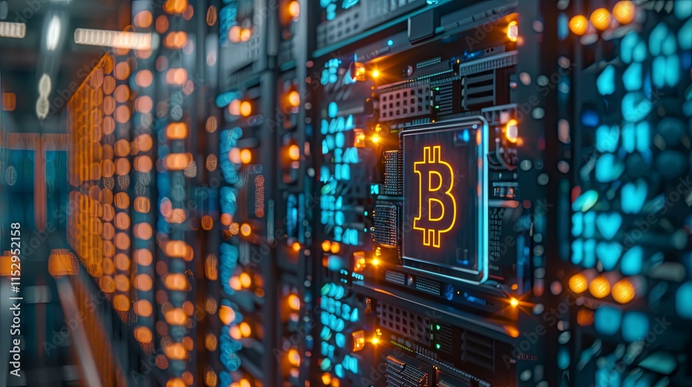 Bitcoin Cryptocurrency Mining Server Farm Digital Asset Technology Bitcoin Cryptocurrency Mining Server Farm Digital Asset Technology