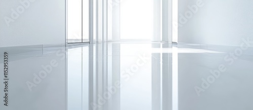 Glossy linoleum texture on a clean white background perfect for modern interior design and renovation projects