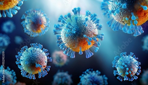 3d rendered illustration of virus