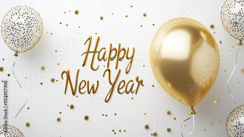 Happy New Year Balloons and...