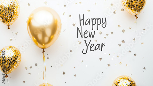 Happy New Year Balloons:  A...