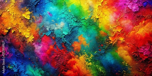 Abstract Grunge Multicolor Gradient Background: Low Light Blurry Painted Layered Pattern