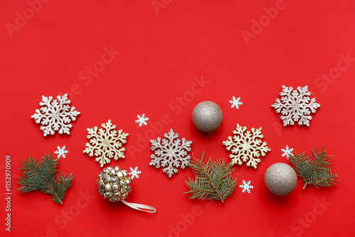 Beautiful decorative snowfl...