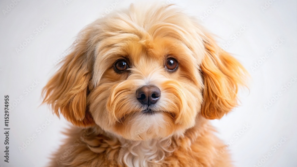 Adorable Puppy Posing: Cute Dog Studio Shot on Isolated Background Adorable Puppy Posing: Cute Dog Studio Shot on Isolated Background