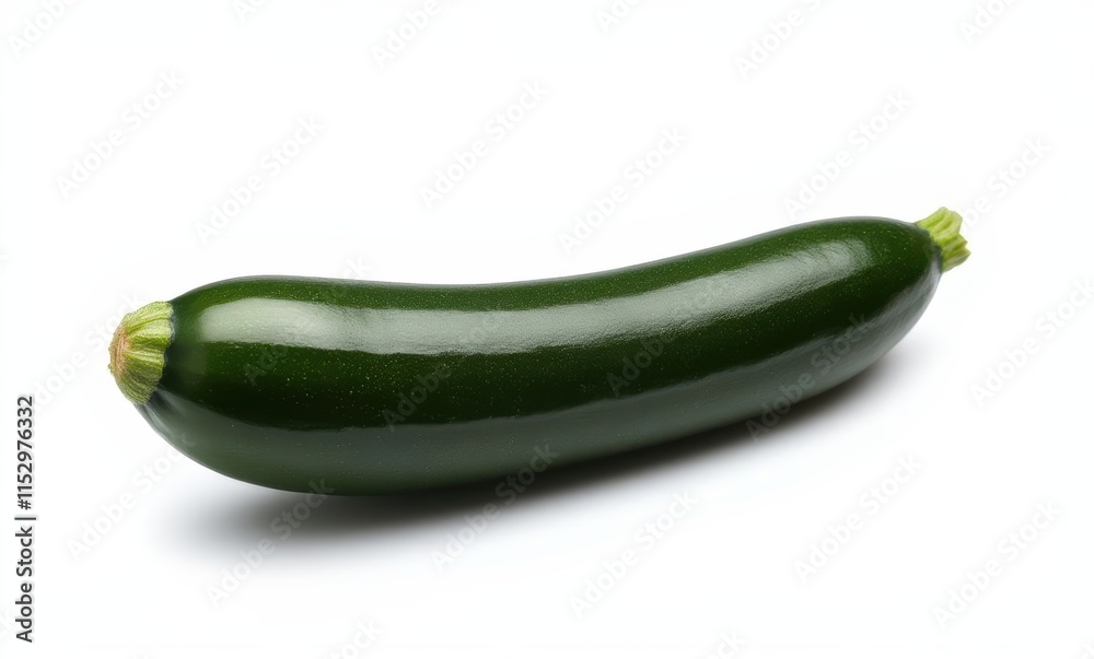 Fresh green zucchini on a white background Fresh green zucchini on a white background