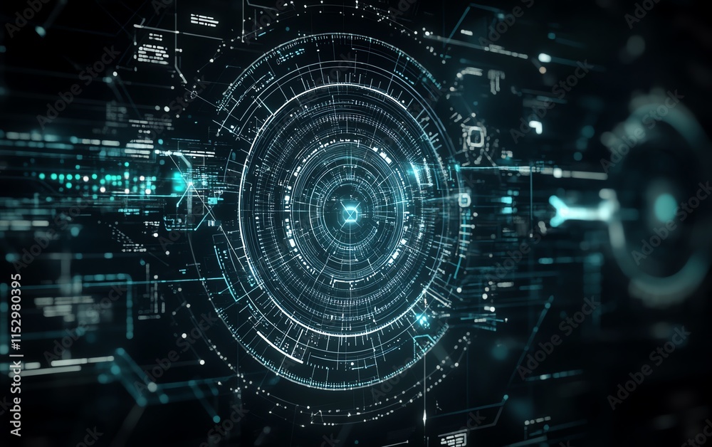 Futuristic healthcare system represented by abstract cogs and gear wheels, with low polygonal wireframe mesh, dots, and lines on a dark background Futuristic healthcare system represented by abstract cogs and gear wheels, with low polygonal wireframe mesh, dots, and lines on a dark background