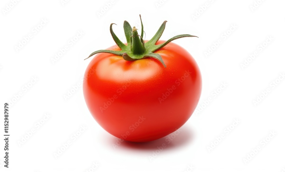 Fresh red tomato on a white background Fresh red tomato on a white background
