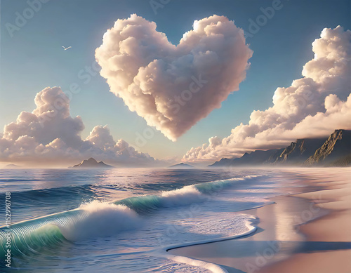 heart shaped cloud