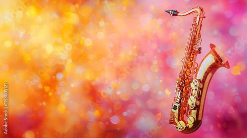 Wallpaper Mural Golden Notes in a Kaleidoscope of Colors Torontodigital.ca