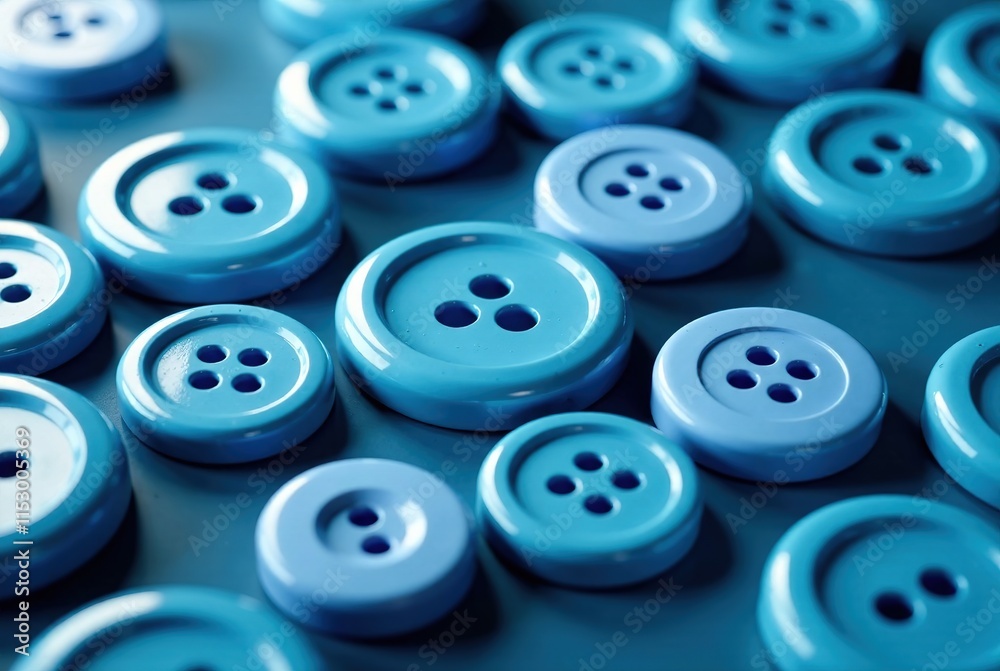 Glossy Blue Buttons, Abstract, Modern, 3D, Photorealistic Glossy Blue Buttons, Abstract, Modern, 3D, Photorealistic