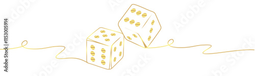 vector illustration of dice