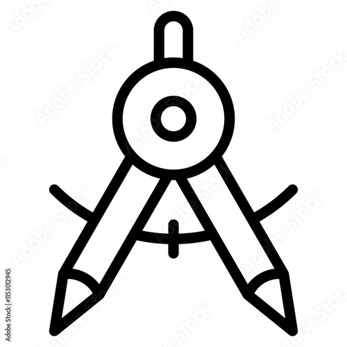 Compass line icon