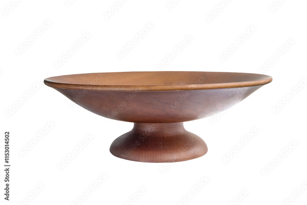 Round wooden tray isolated on white background with clipping path. concept Natural eco materials Round wooden tray isolated on white background with clipping path. concept Natural eco materials