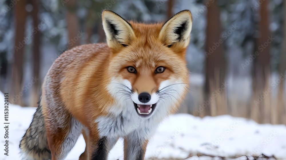 red fox in snow red fox in snow