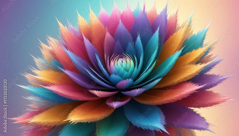 Obraz premium vibrant gradients and textures