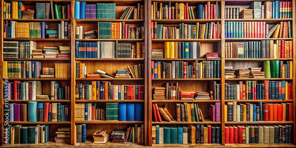 Chaos vs. Order: Macro Photography of Cluttered and Organized Bookshelves Chaos vs. Order: Macro Photography of Cluttered and Organized Bookshelves