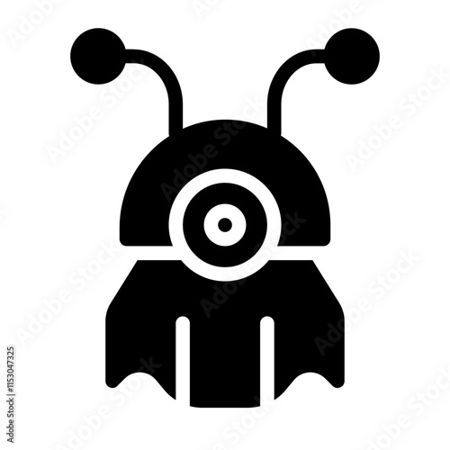 Alien Solid Icon