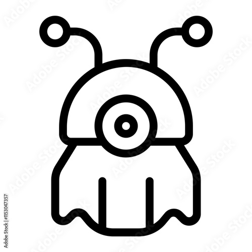 Alien Line Icon