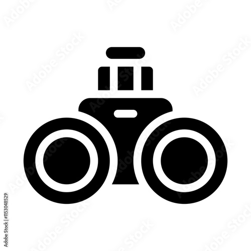 Binoculars Solid Icon