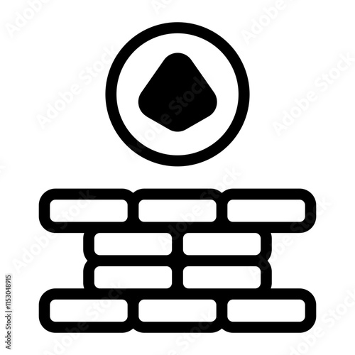 Brick Glyph Icon