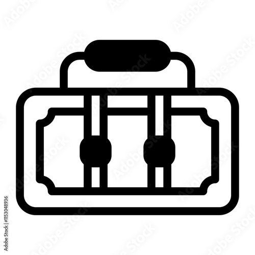 Briefcase Glyph Icon