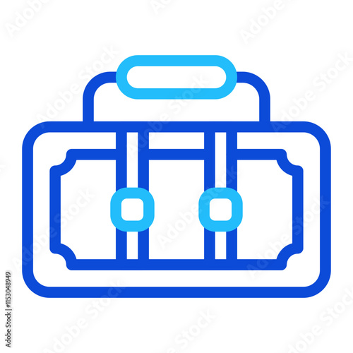 Briefcase Duoline Icon