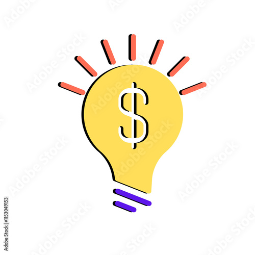 light bulb icon 3D Png