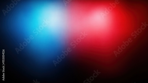 Abstract red and blue blurred lights.
