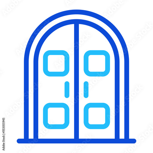 Door Duoline Icon