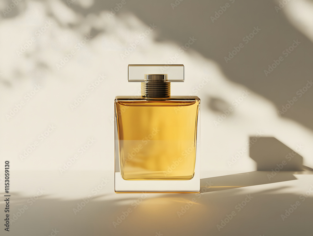 Blank fragrant perfume bottle mockup on isolated background Blank fragrant perfume bottle mockup on isolated background