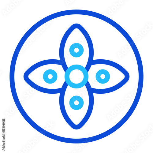 Flower Duoline Icon