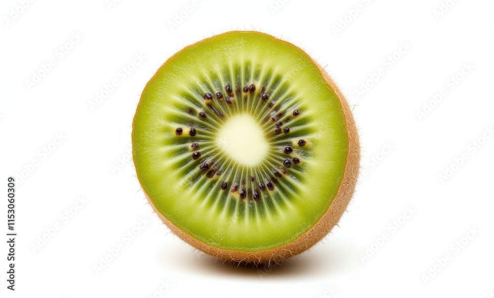 Freshly sliced green kiwi fruit Freshly sliced green kiwi fruit
