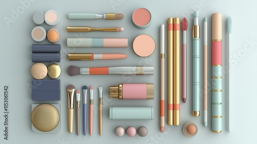 beauty cosmetic supplies background