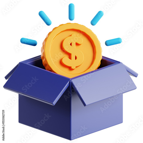 Funding Money 3D Icon