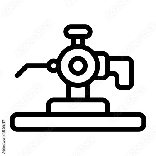 Hand Pump Line Icon