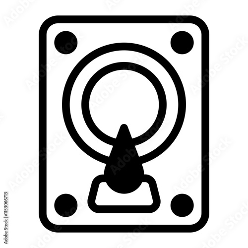 Hard Drive Glyph Icon