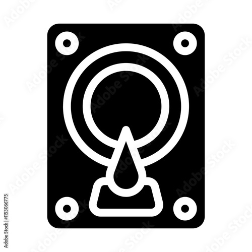 Hard Drive Solid Icon