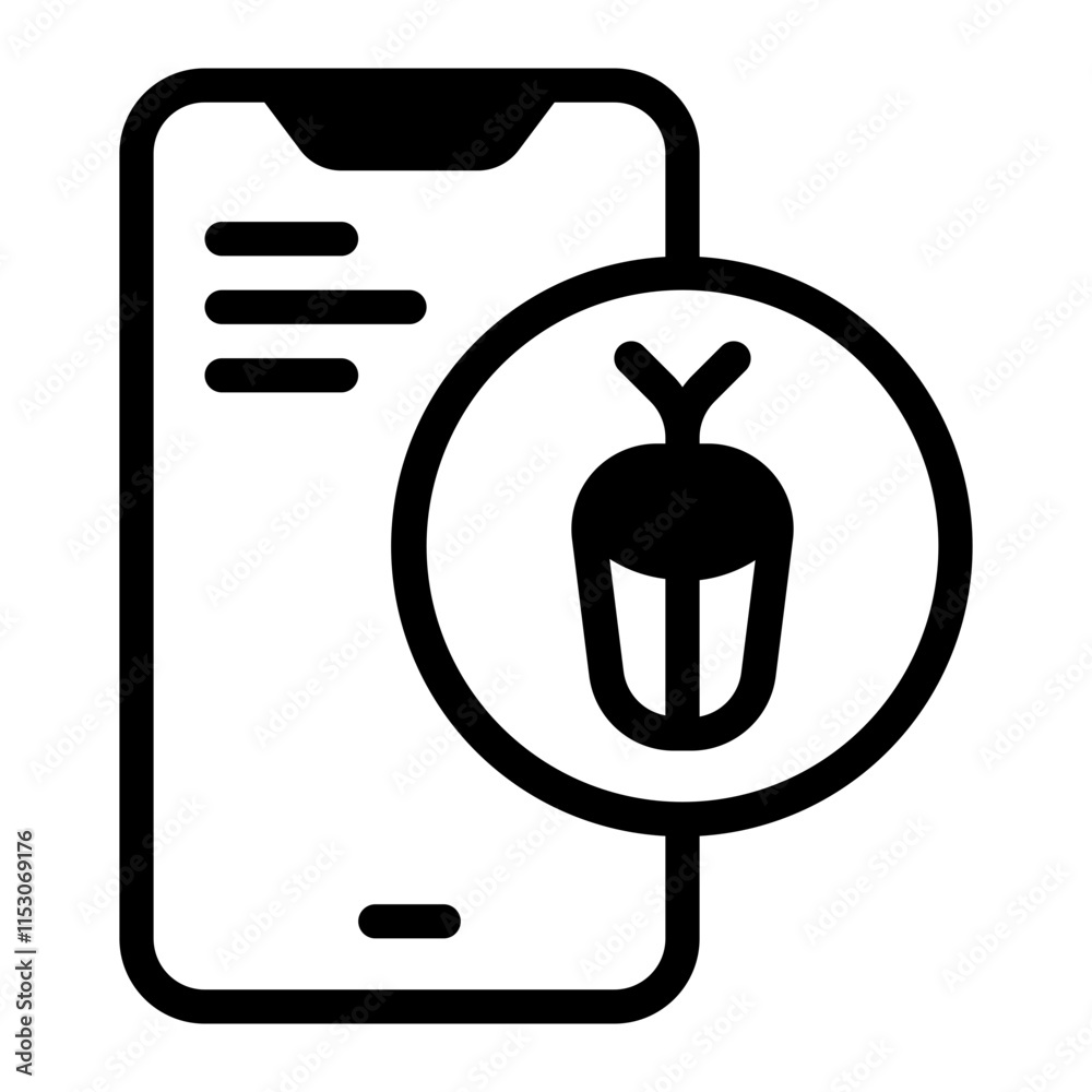 Obraz premium Infection Glyph Icon