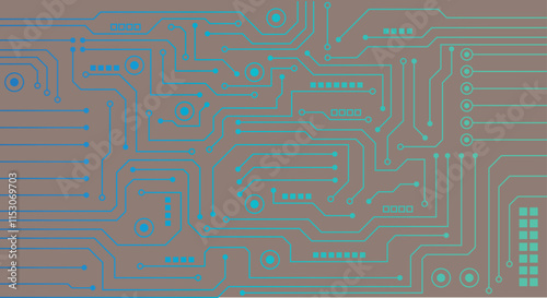 Abstract Colorful Technology Background , circuit board pattern