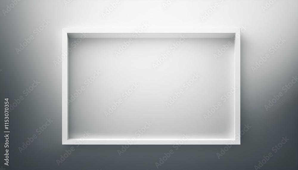 White simple gradient background white frame on center White simple gradient background white frame on center