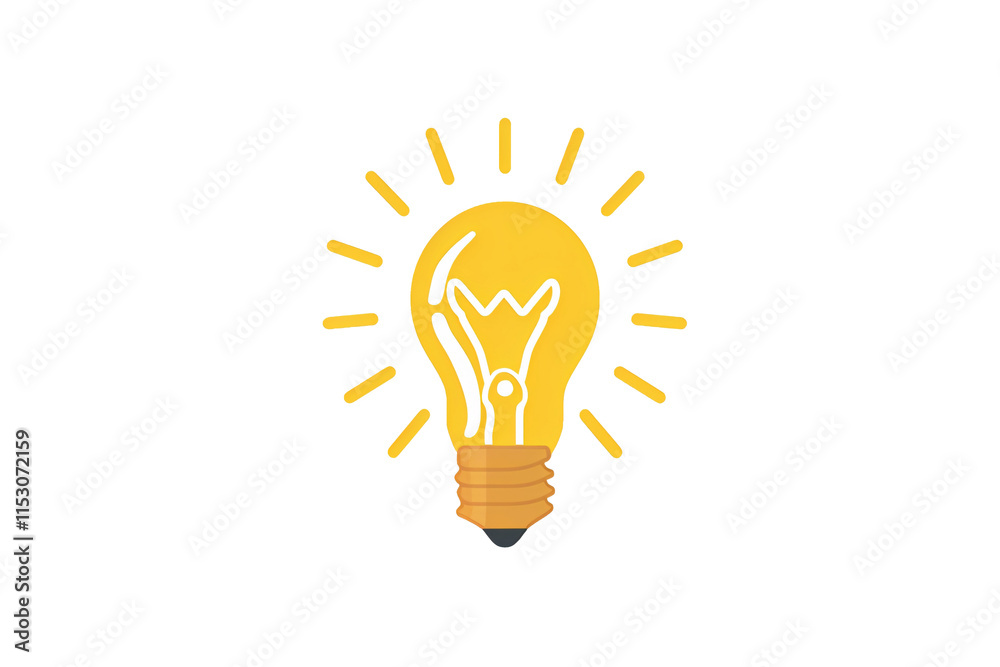 a light bulb with rays of light shining through it a light bulb with rays of light shining through it