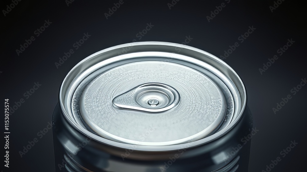 Tilt-shift aluminum can mockup, realistic 3D render. Tilt-shift aluminum can mockup, realistic 3D render.