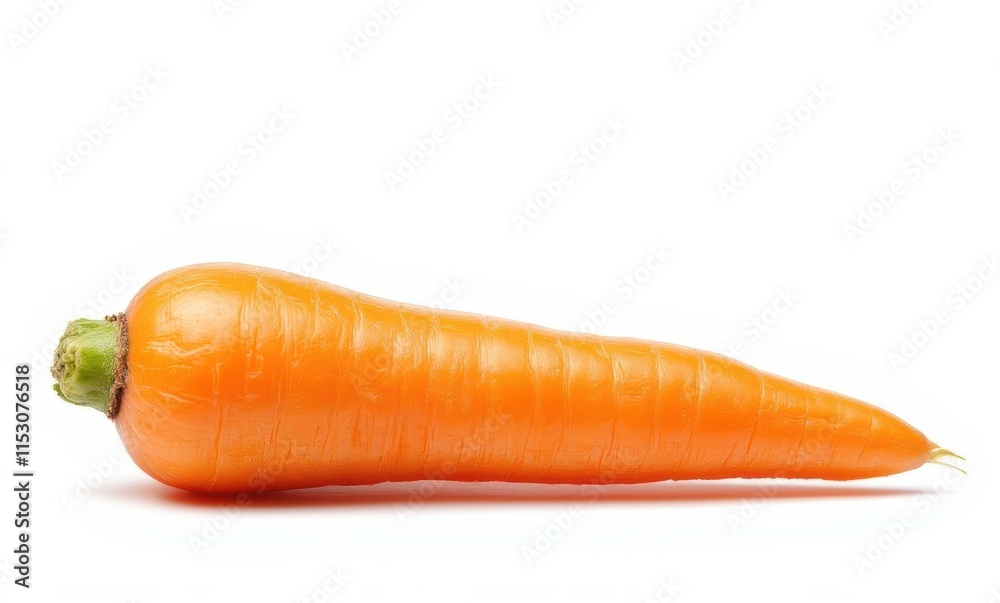 Fresh orange carrot on white background Fresh orange carrot on white background