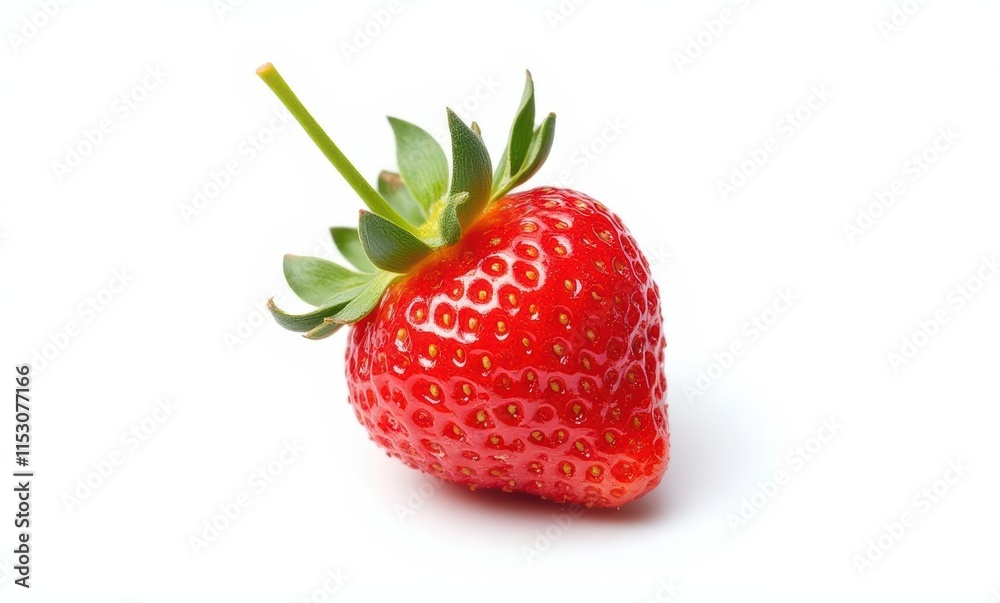Fresh red strawberry on a white background Fresh red strawberry on a white background