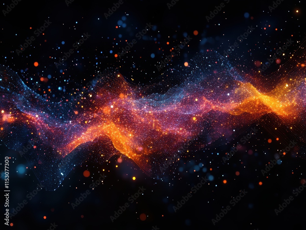 Colorful Abstract Visualization of Data Patterns Colorful Abstract Visualization of Data Patterns