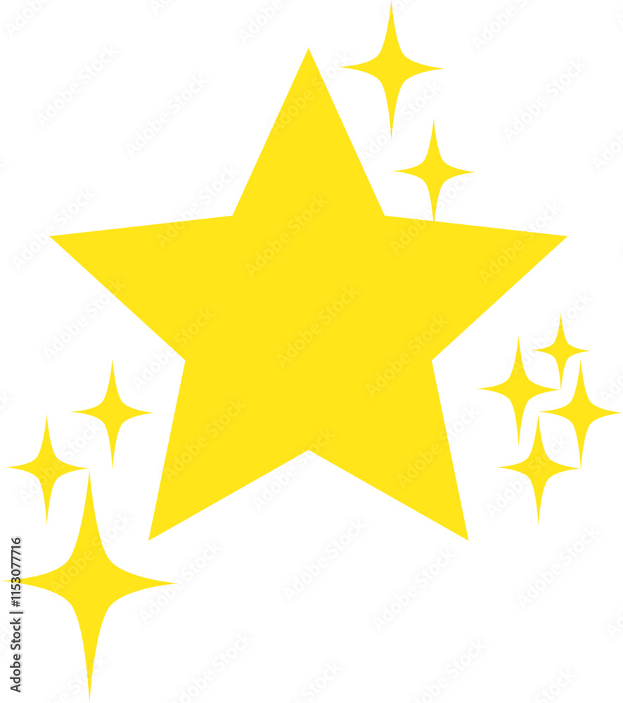 Obraz premium gold star