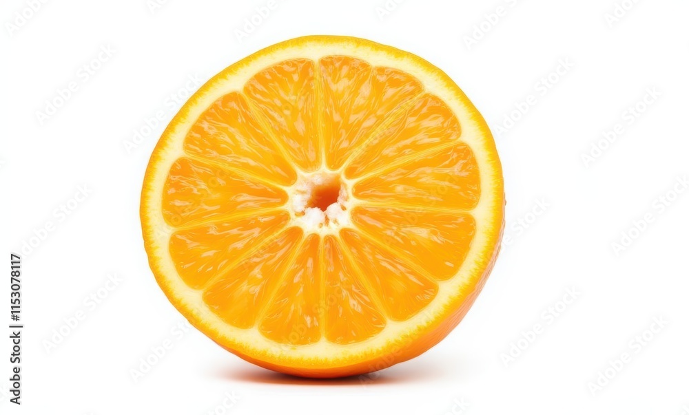 Fresh orange slice on a white background Fresh orange slice on a white background